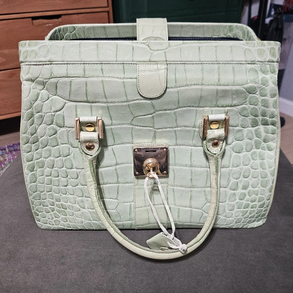 Vintage Dooney & Bourke Double Handle Lock Satchel
